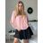 Tunika halenka krátký rukáv dámská nadrozměr (52/54/56 ONE SIZE) ITALSKÁ MODA IM424128/DUR 52/54 bílá