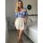 Croptop elegantní krátký rukáv dámský (S/M ONE SIZE) ITALSKÁ MÓDA IMPBB24B11253A/DUR -   bílá -   S/M