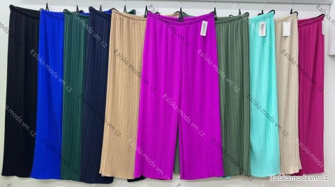 Nohavice letné dámske nadrozmer (54/56/58 ONE SIZE) TALIANSKA MÓDA IM425249