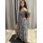 Šaty dlouhé letní carmen přes ramena dámské (S/M ONE SIZE) ITALSKÁ MÓDA IMWA221291/DUR Černá S/M