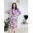 Šaty elegantní dlouhé jarní dlouhý rukáv dámské Andy (S/M/L ONE SIZE) ITALSKÁ MÓDA IMD22290-1/DUR S/M/L fialová