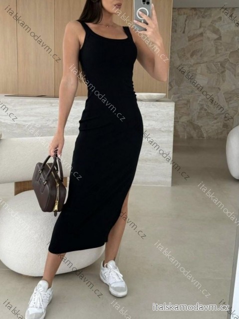 Šaty volnočasové letní na ramínka dámské (XS/S/M ONE SIZE) ITALSKÁ MÓDA IMD25097