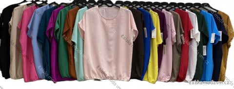Tričko krátky rukáv dámske (S/M/L ONE SIZE) TALIANSKA MÓDA IMC25200