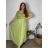Šaty dlhé letné krátky rukáv dámske nadrozmer (46/48/50 ONE SIZE) TALIANSKA MÓDA IM425MARIA-V