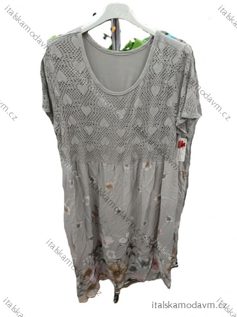 Šaty krátke letné krátky rukáv dámske (S/M/L ONE SIZE) TALIANSKA MÓDA IMSM25015