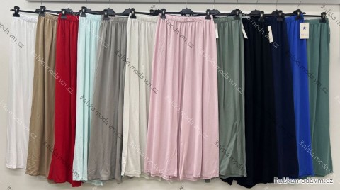 Nohavice dlhé letné dámske nadrozmer (42/44/46 ONE SIZE) TALIANSKA MÓDA IM425258