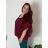 Halenka tunika krátký rukáv dámská nadrozměr (2XL/3XL) ITALSKÁ MÓDA IMD23343