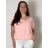 Tunika/halenka krátký rukáv dámská nadrozměr (2XL/3XL/4XL ONE SIZE) ITALSKÁ MÓDA IMD231458/DUR mintová 2XL/3XL