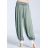 Kalhoty dlouhé aladinky harémky dámské (S/M/L ONE SIZE) ITALSKÁ MÓDA IMD25129