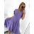 Šaty elegantný krátky rukáv dámske (S/M ONE SIZE) TALIANSKA MóDA IM923010