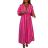 Šaty dlouhé 3/4 dlouhý rukáv mušelín dámské (S/M/L ONE SIZE) ITALSKÁ MÓDA IMWMY25441