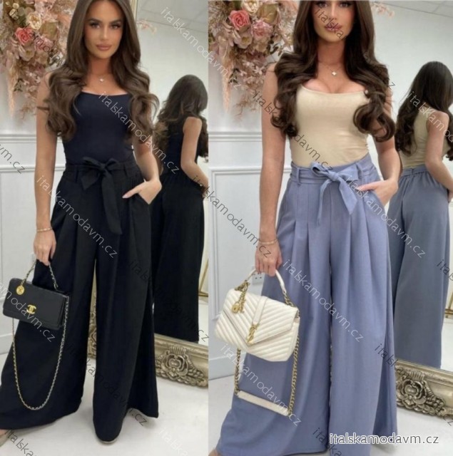 Nohavice dlhé letné dámske (XS/S/M ONE SIZE) TALIANSKA MÓDA IMWAD25543