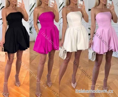Šaty krátke elegantné letné bez rukávov dámske (XS/S/M ONE SIZE) TALIANSKA MÓDA IMWHP25615