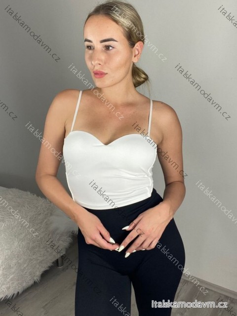 Croptop elegantný na ramienka dámsky Lola (S/M ONE SIZE) TALIANSKA MÓDA IMM24M25206/DUR